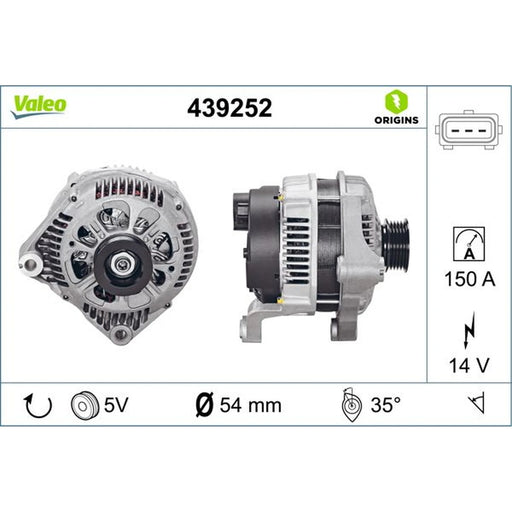 Valeo Car Alternator 12V 439252