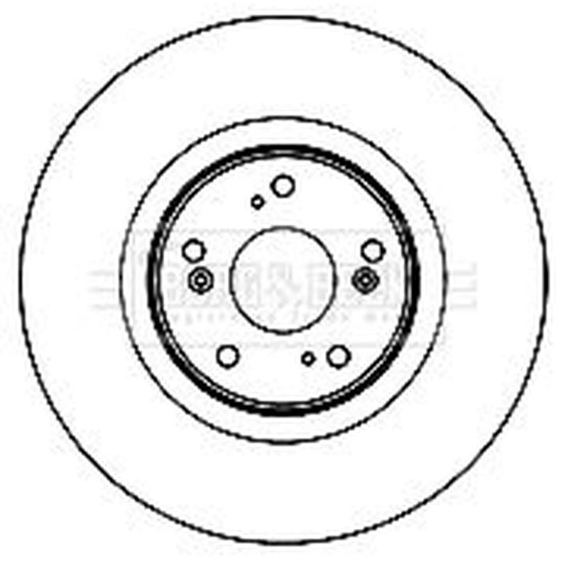Borg & Beck 2 x Vented Front Brake Discs BBD5892S