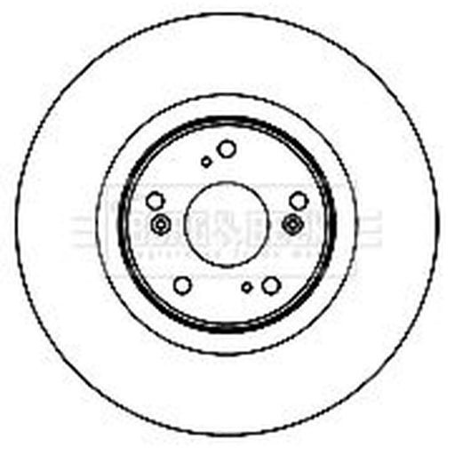 Borg & Beck 2 x Vented Front Brake Discs BBD5892S