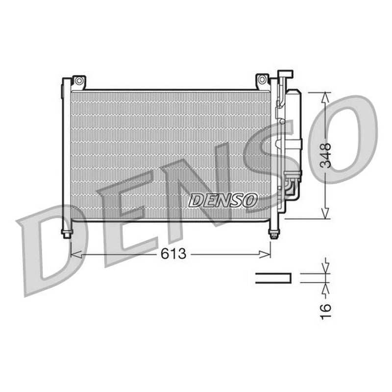 Denso Air Conditioning Condenser DCN44002
