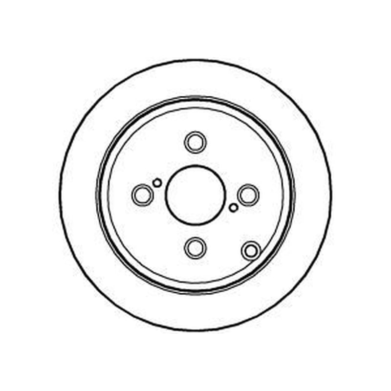 Abtex 2 x Solid Rear Brake Discs BD1065S