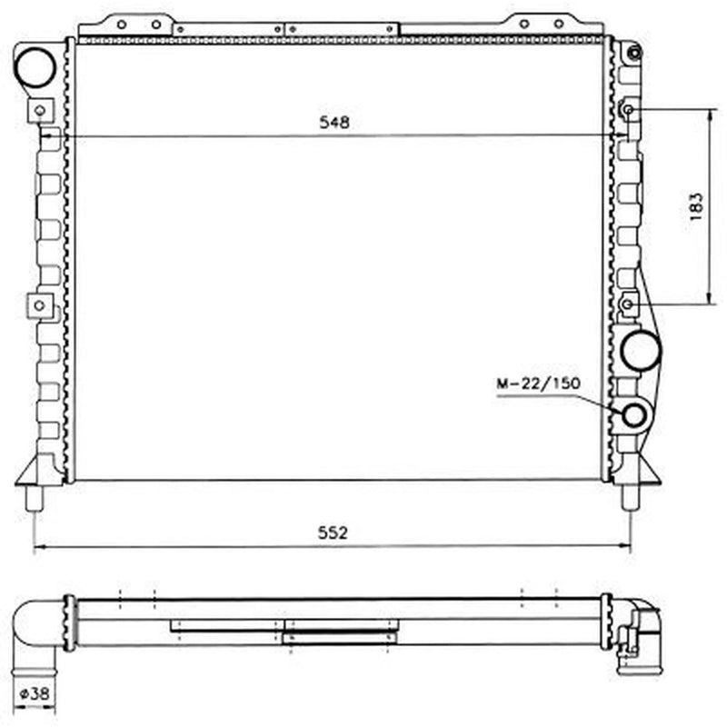 NRF Engine Radiator 58743