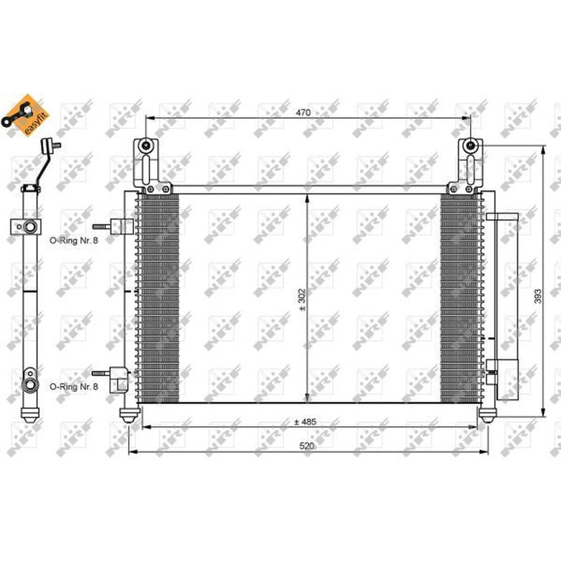 NRF Air Conditioning Condenser 35796