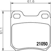 DON Rear Brake Pad Set PCP1116