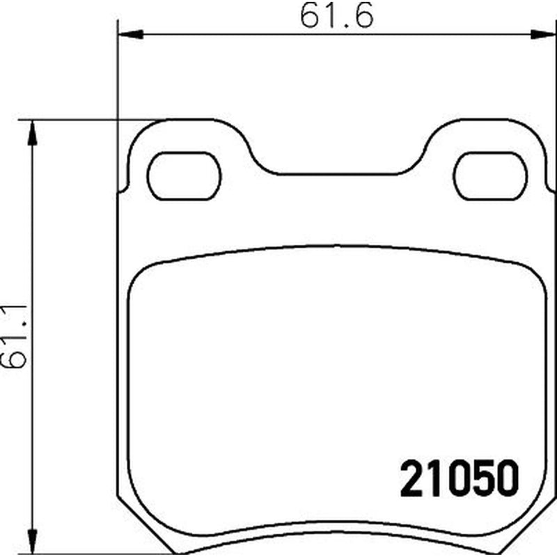 DON Rear Brake Pad Set PCP1116