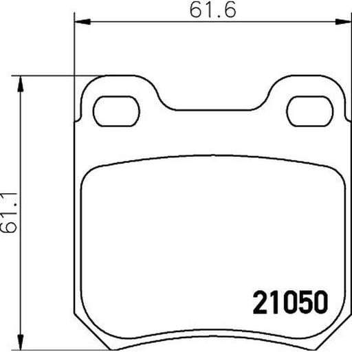 DON Rear Brake Pad Set PCP1116