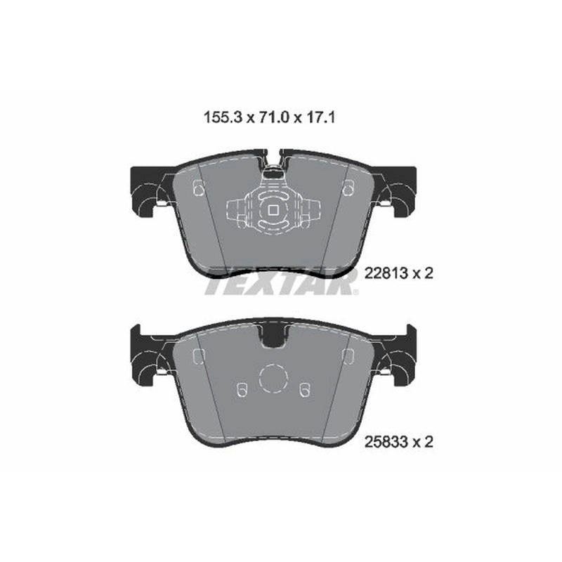 Textar Front Brake Pad Set 2281301