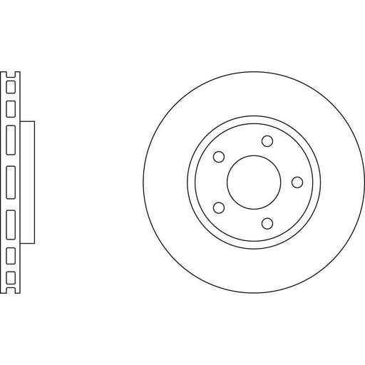 Apec Brake Disc Front Fits Jaguar/Daimler Xj Series Xk Apec  - Town Parts