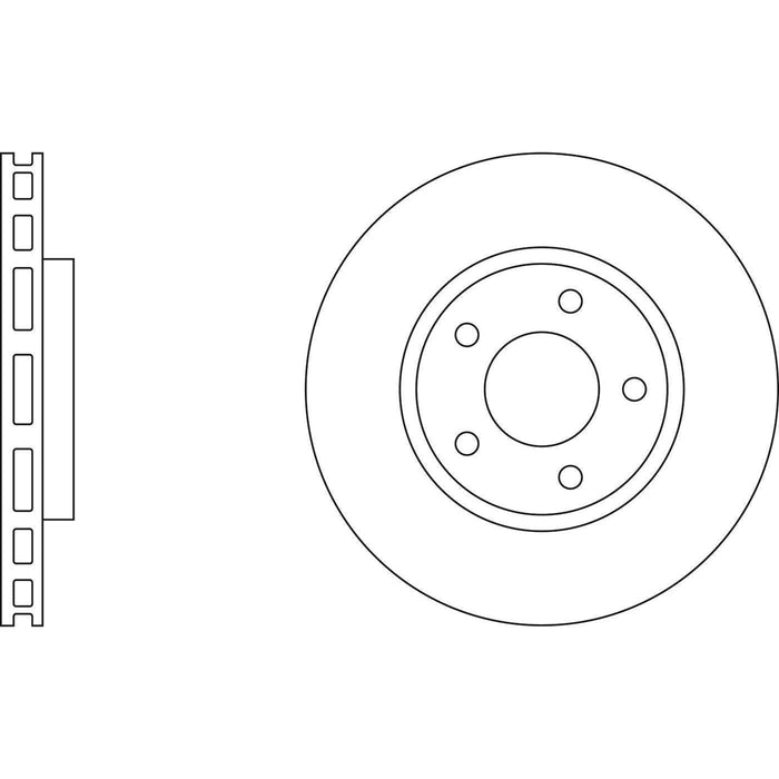 Apec Brake Disc Front Fits Jaguar/Daimler Xj Series Xk Apec  - Town Parts