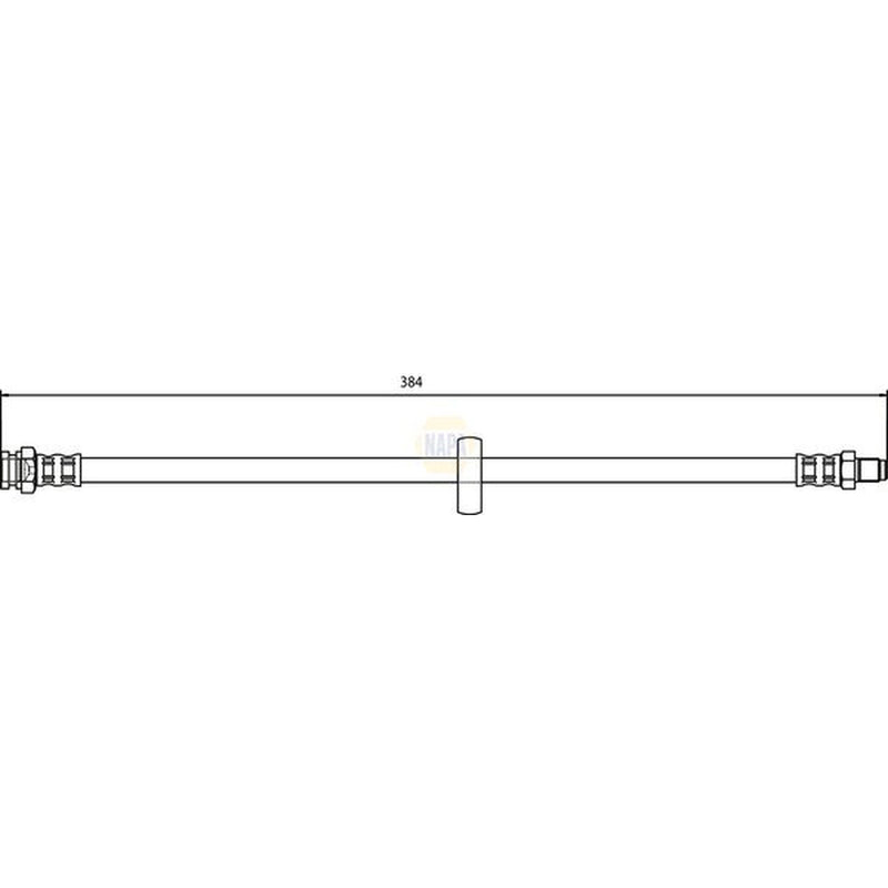NAPA Brake Hydraulic Hose Line Rear NBH1232