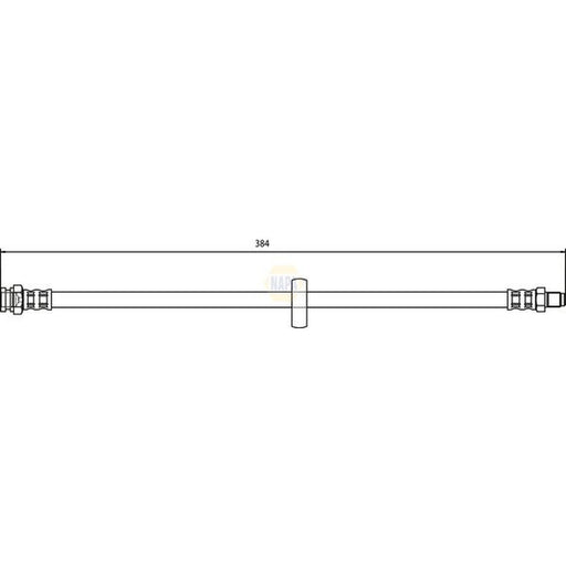NAPA Brake Hydraulic Hose Line Rear NBH1232