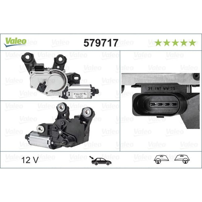 Valeo Front/Rear Wiper Motor Rear 579717