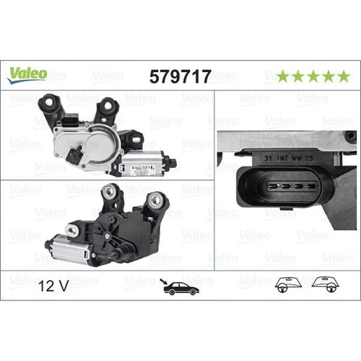 Valeo Front/Rear Wiper Motor Rear 579717