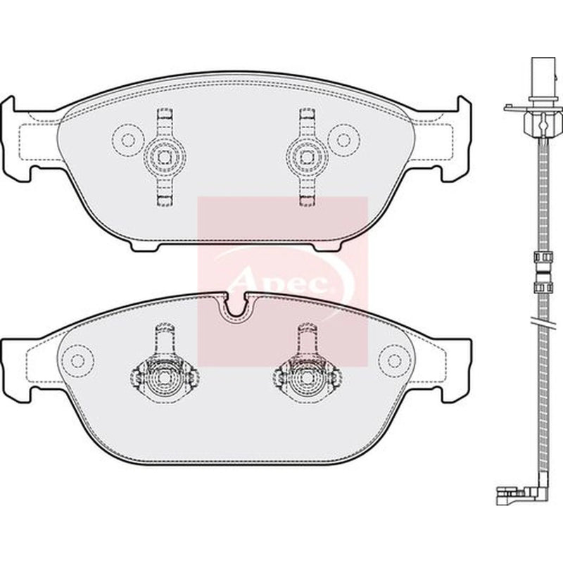 Apec Front Brake Pad Set PAD1810