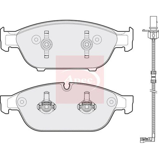 Apec Front Brake Pad Set PAD1810