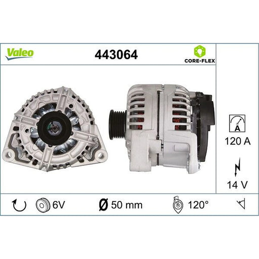 Valeo Car Alternator 12V 443064