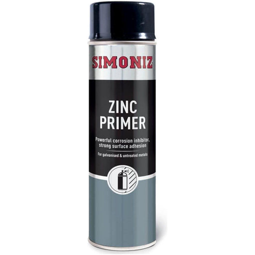 4x Simoniz Zinc Metal Primer Auto Car Spray Paint 500ml Aerosol SIMP10D Simoniz  - Town Parts