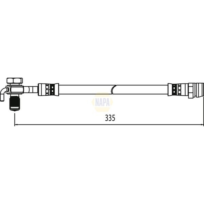 NAPA Brake Hydraulic Hose Line Rear Right NBH1262