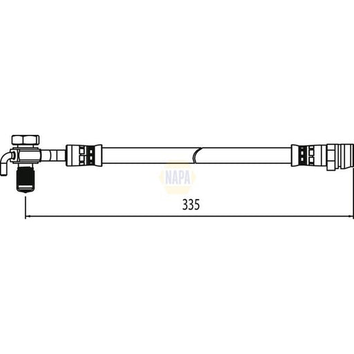 NAPA Brake Hydraulic Hose Line Rear Right NBH1262