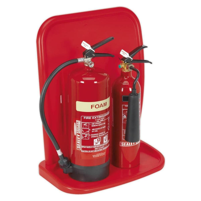 Sealey Fire Extinguisher Stand Double SFEH02 Sealey  - Town Parts