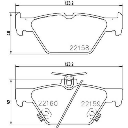 DON Rear Brake Pad Set PCP1880