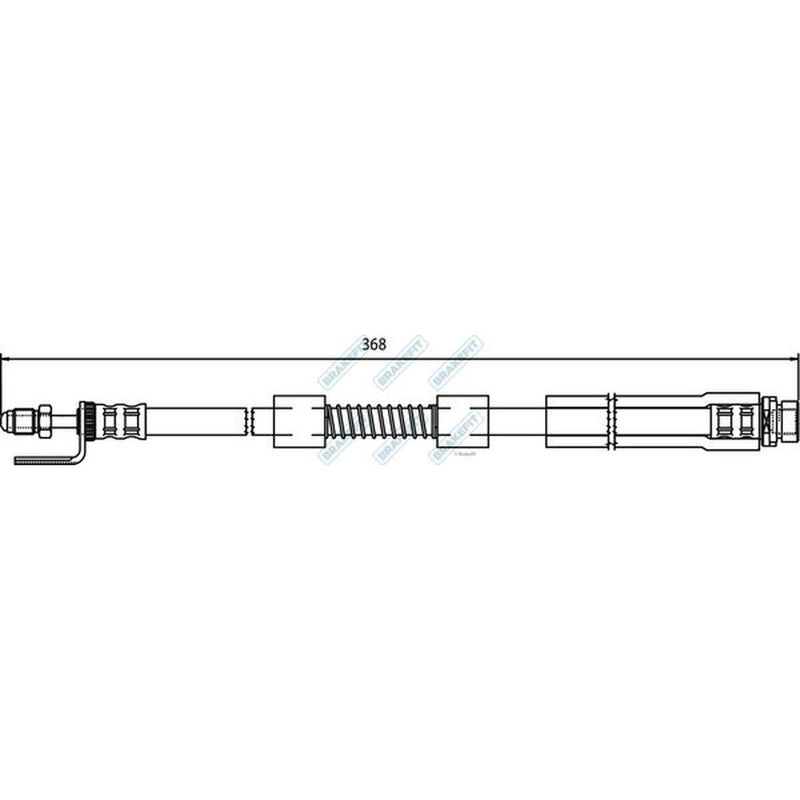 Apec Brake Hydraulic Hose Line Front BHO4183