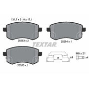 Textar Brake Pad Set 2528301
