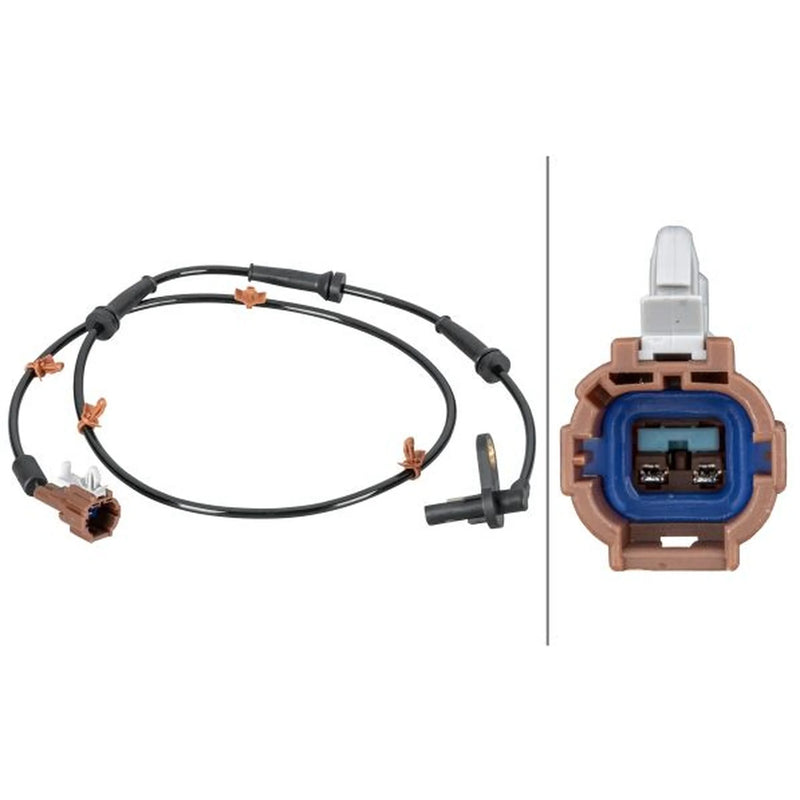Hella ABS Wheel Speed Sensor Rear 6PU 012 806-741