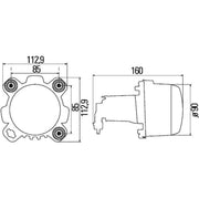 Hella Headlight Headlamp H1 Right 1BL 247 042-011