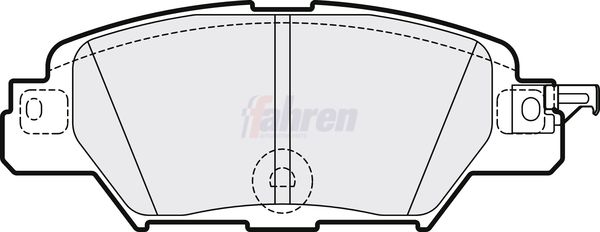 Fahren Rear Brake Pad Set