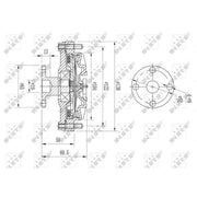 NRF Radiator Fan Clutch 49652