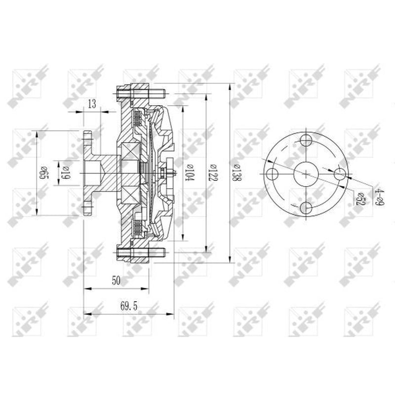 NRF Radiator Fan Clutch 49652