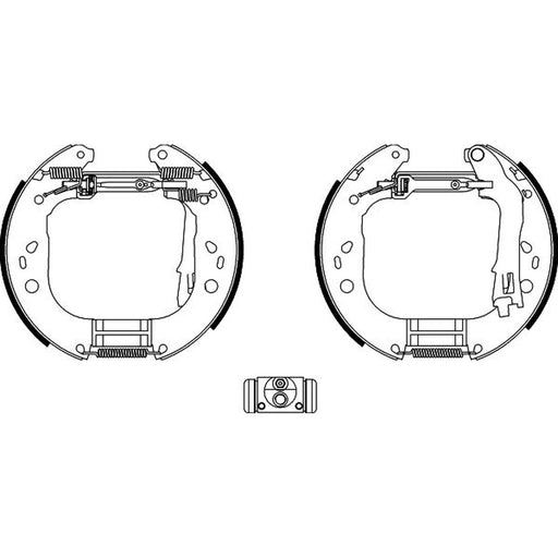 Mintex Brake Shoe Set Axle Kit MSP307