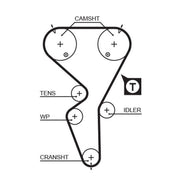 Gates Timing Belt Kit with Rollers K015458XS
