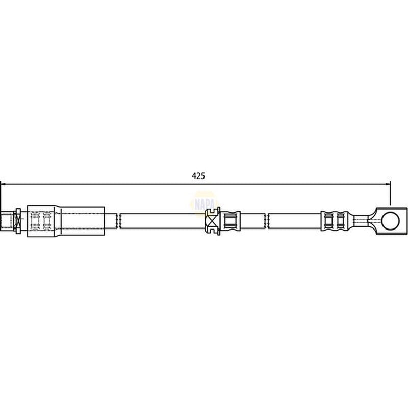 NAPA Brake Hydraulic Hose Line Front NBH1044