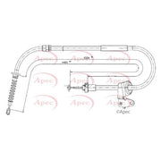 Apec Handbrake Cable Right Rear CAB1676