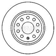 Borg & Beck 2 x Solid Rear Brake Discs BBD5167