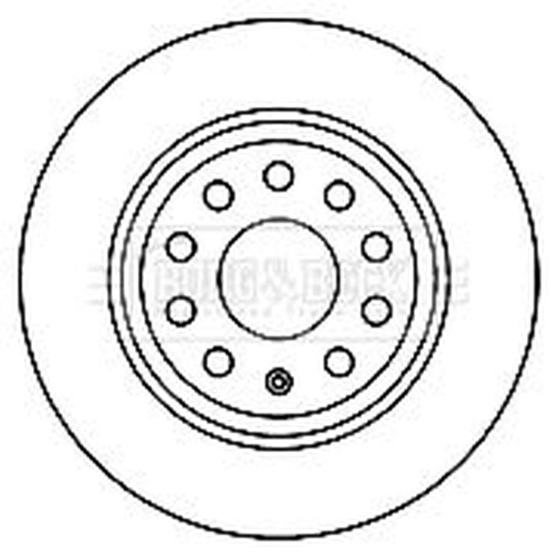 Borg & Beck 2 x Solid Rear Brake Discs BBD5167