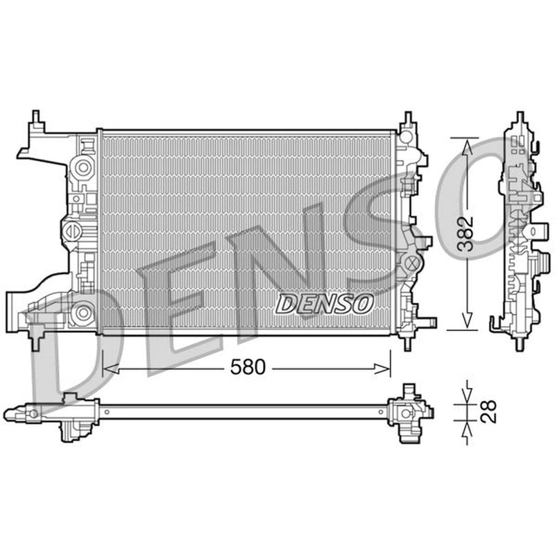 Denso Engine Radiator DRM20097