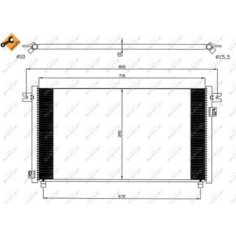 NRF Air Conditioning Condenser 35574