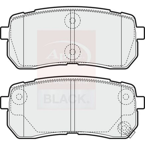 Apec Rear Brake Pad Set PAD1581B