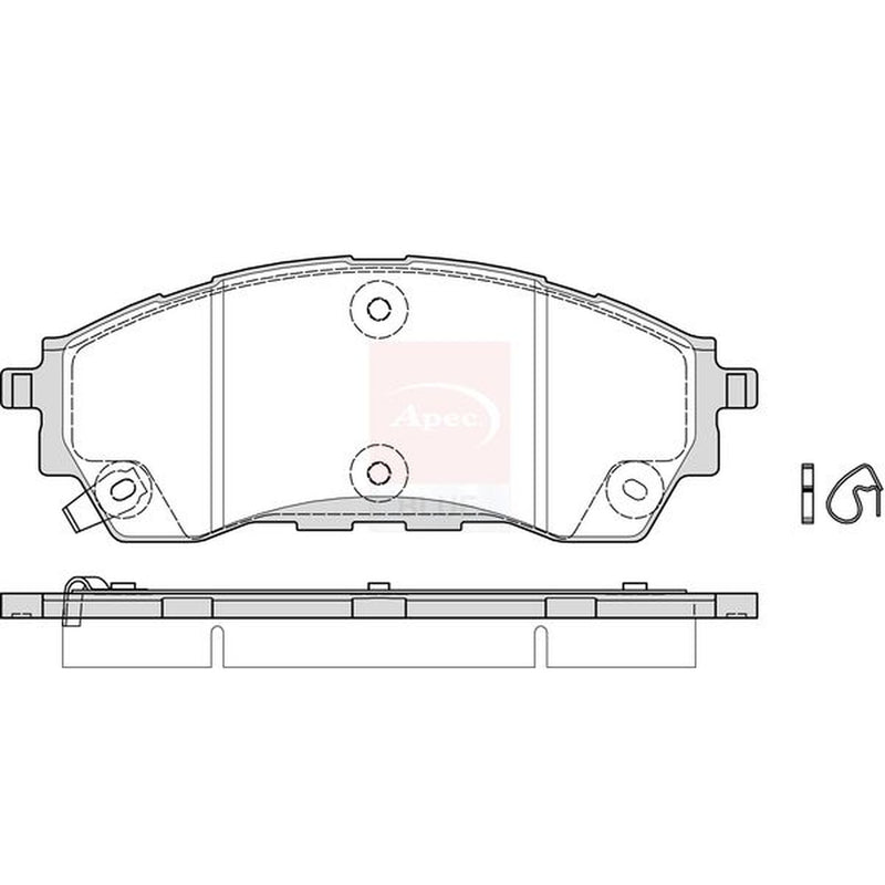 Apec Front Brake Pad Set PD4035