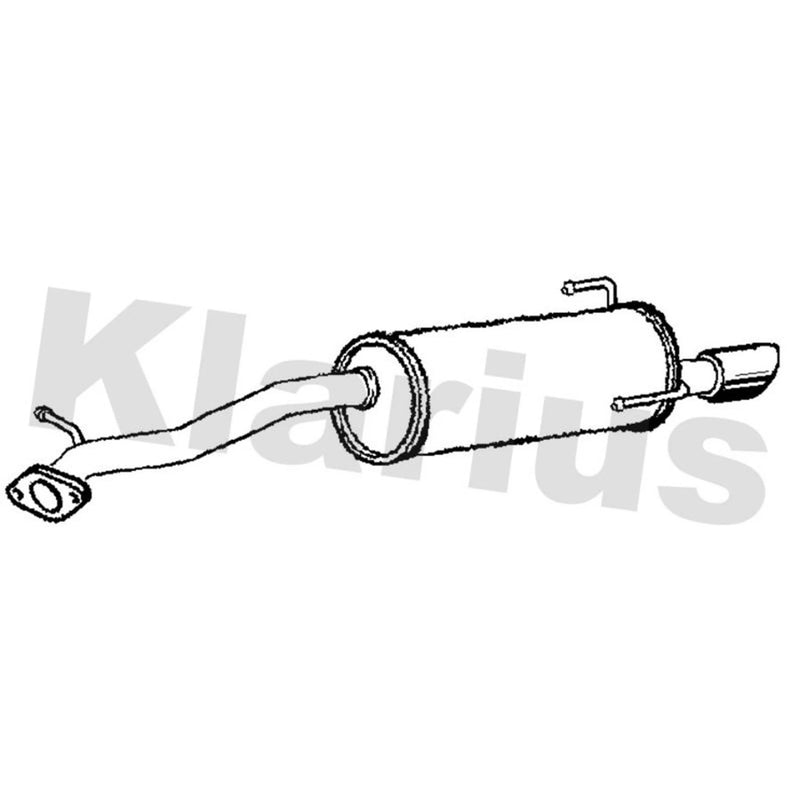 Klarius Box With Tail Pipe Rear SU108V
