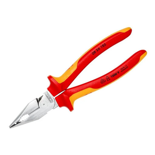 KNIPEX 08 26 185 VDE Needle-Nose Combination Pliers 185mm - 08 26 185 SB