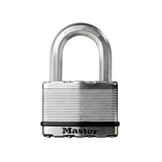 Master Lock Excell™ Laminated Steel 50mm Padlock 4-Pin - 25mm Shackle - M5EURD