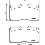 Mintex Front Brake Pad Set MDB1757