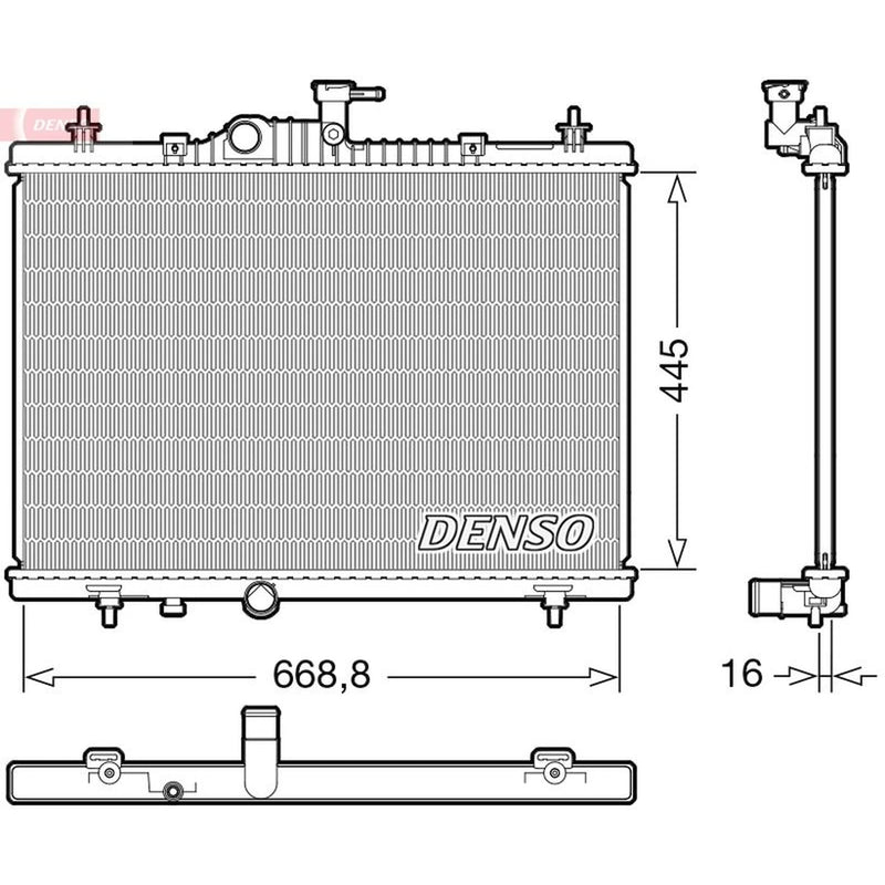 Denso Engine Radiator DRM23118