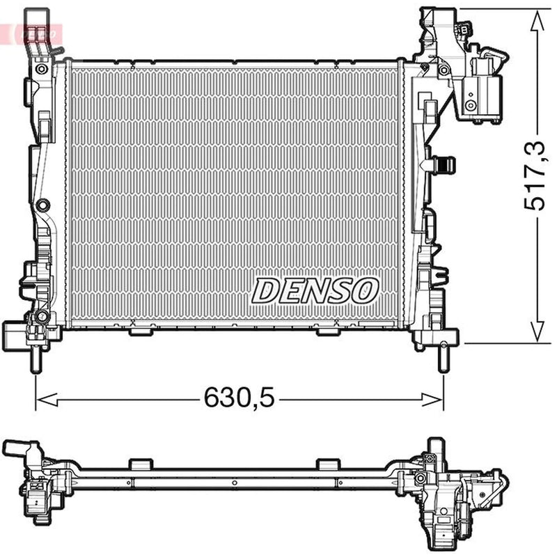 Denso Engine Radiator DRM23062