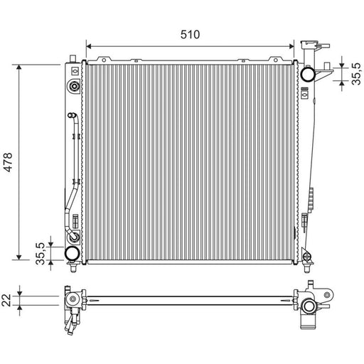 Valeo Engine Radiator 701359