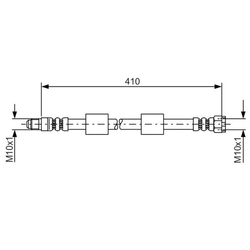 Bosch Brake Hydraulic Hose Line Front 1 987 476 650